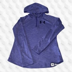 UnderArmor Girls Sz 14/16 Purple Heat Gear Pull- Over Stay Cool & Dry When Hot